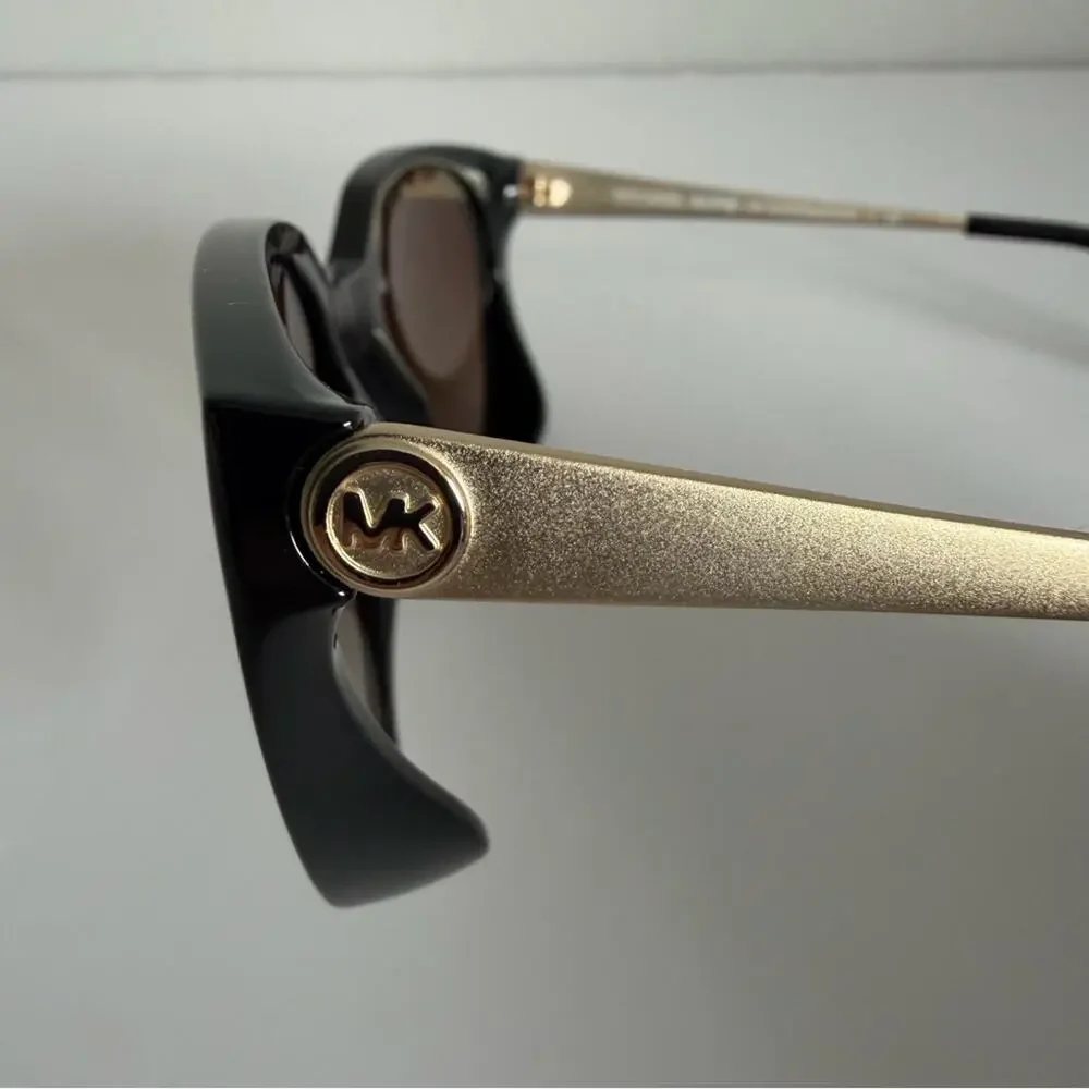 Michael Kors Cape Cod Oversized Sunglasses Black Gold